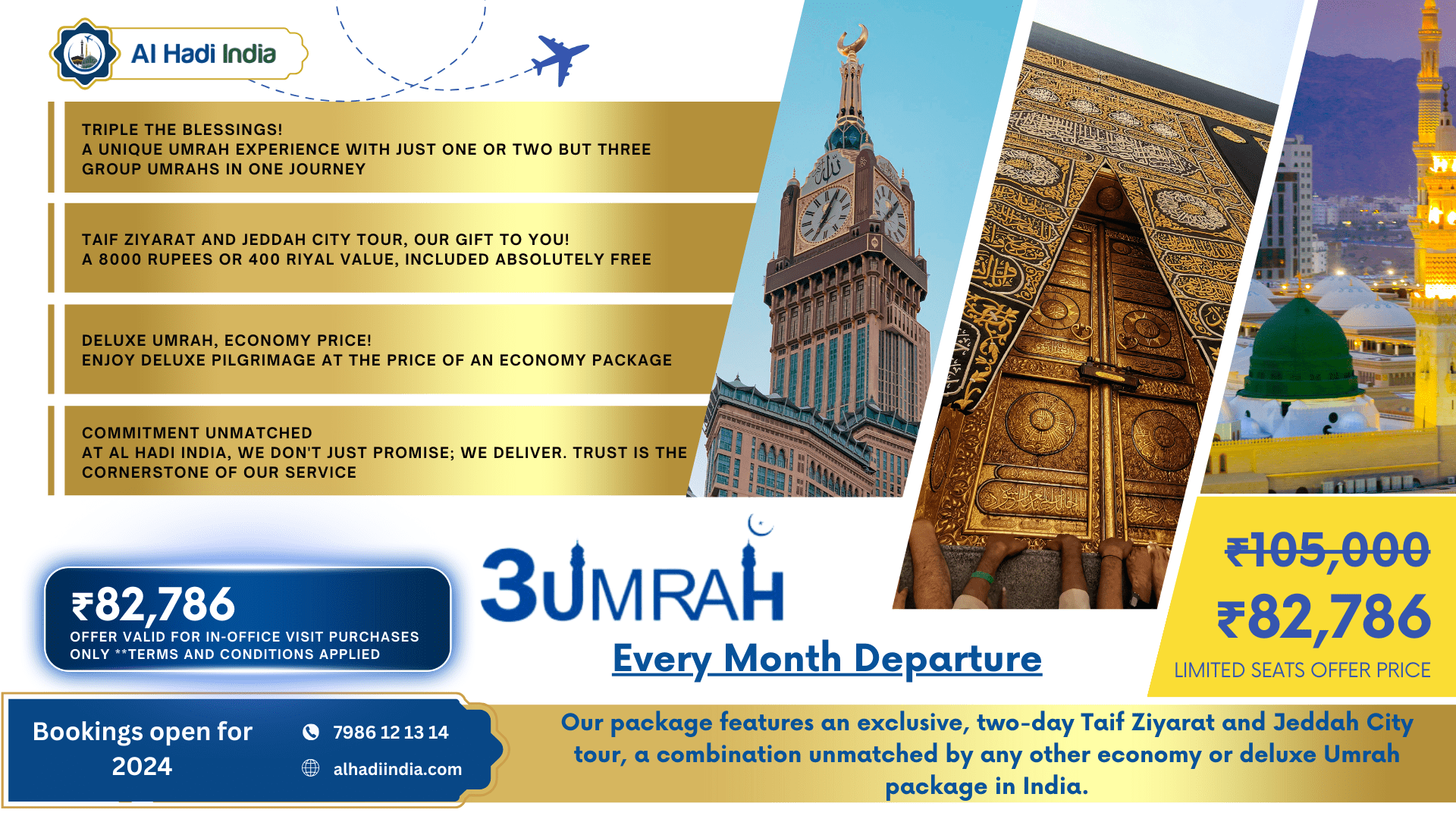 2024 Umrah packages from Mumbai India Al Hadi India