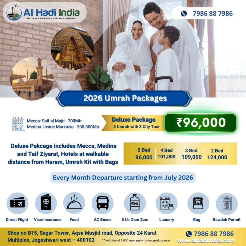 Umrah package from Mumbai